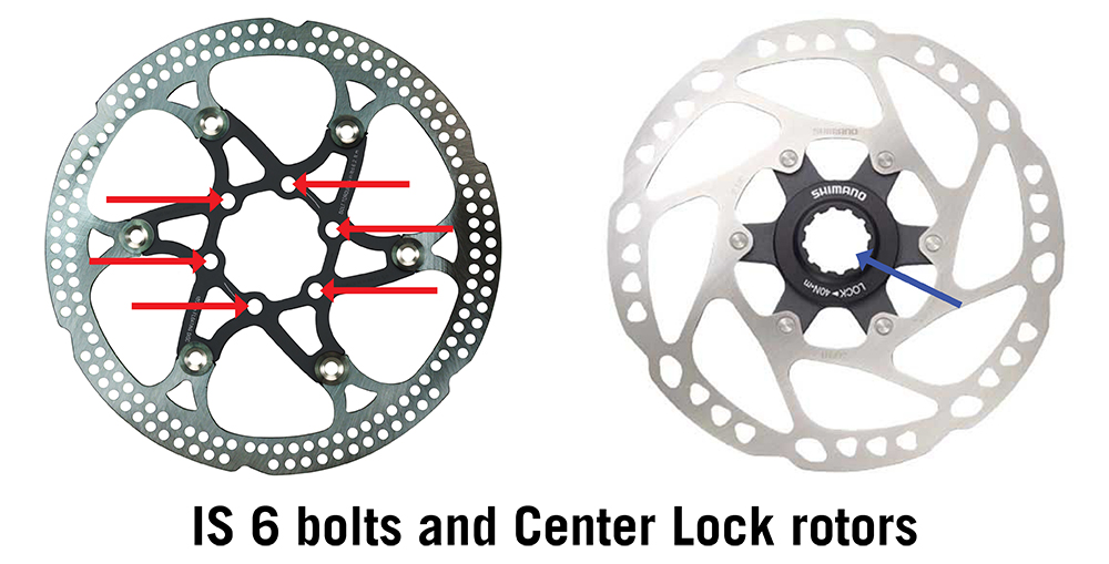 6 bolt versus centerlock rotor guide